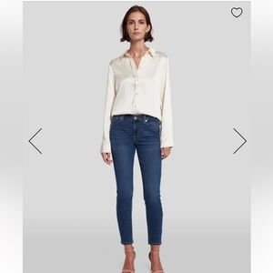 7 For All Mankind ANKLE SKINNY Jeans in B(air)